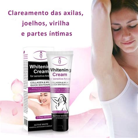 Creme Whitening Cream Clareador Original Da Pele Para Axila Joelho