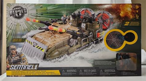 True Heroes Sentinel Hovercraft With Battle Tank New Sealed In Box