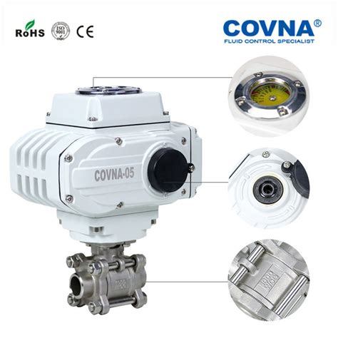 Covna Hk Q Ps H Piece Way Stainless Steel Full Welded Electric