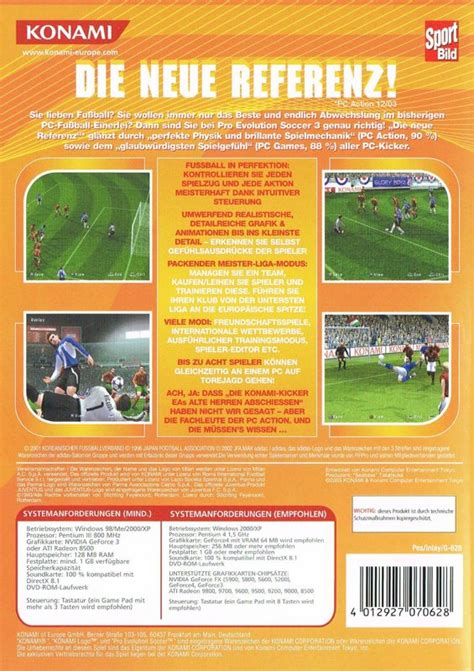 World Soccer Winning Eleven 7 International 2003 Box Cover Art