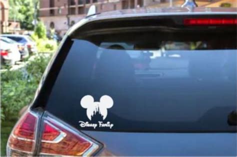 Disney Family Car Decals Disney Car Stickers Disney Family | Etsy