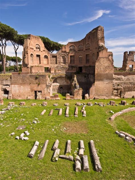 Arches on Palatine Hill, Rome Stock Image - Image of bricks, excavation ...