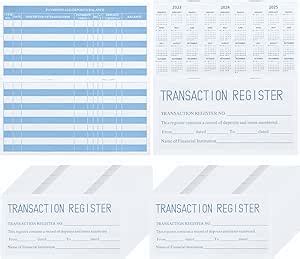 Amazon Fulmoon 100 Pcs Check Registers For Personal Checkbook