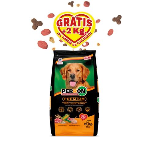 Perron Alimento Seco Premium Para Perro Adulto Bonus 1 Kg De Regalo