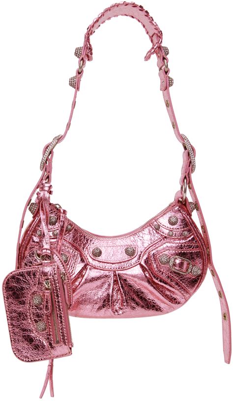 Balenciaga Pink Xs Le Cagole Bag Ssense