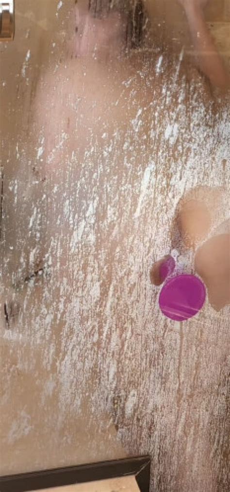 Curly Ace Pink Dildo Ride In My Roommate S Shower ManyVids