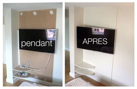 Comment Cacher Les Fils De La Tv Accroch E Au Mur Housekeeping