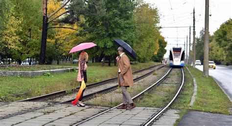 Couple Lovers Street City Tram Free Stock Photo Public Domain