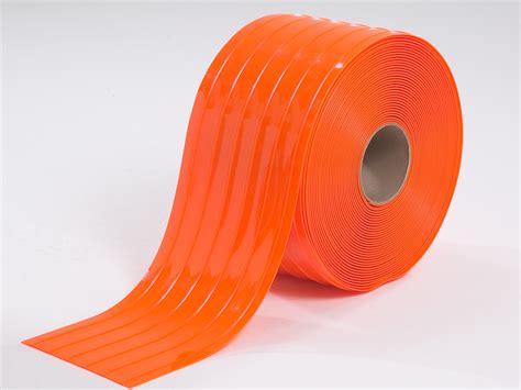 Orange Safety Pvc Strip Bulk Rolls