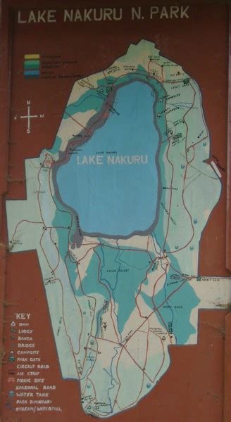 Lake Nakuru National Park Map - kenya • mappery