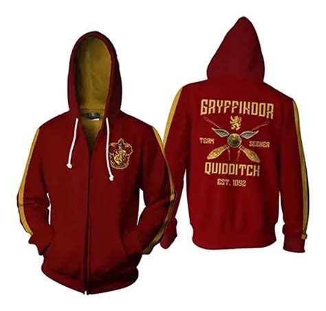 Harry Potter Sudadera Hogwarts Escuela Gryffindor Uniforme Cuotas Sin