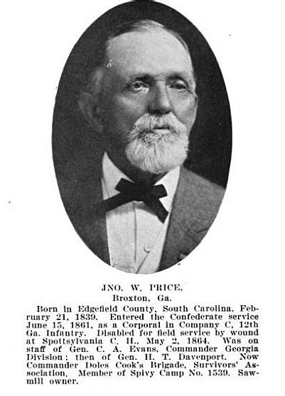 John W Price 1839 1922 Homenaje De Find A Grave