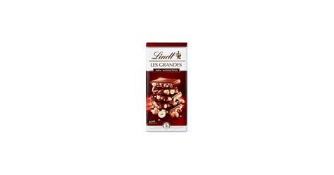 Lindt Tafelschokolade Les Grandes 34 Noisettes Noir 3 X 150 G Trio