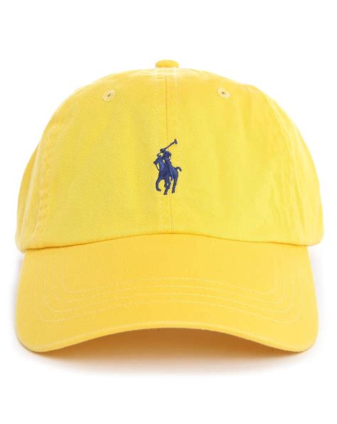 Polo Ralph Lauren Yellow Classic Cap In Yellow For Men Lyst