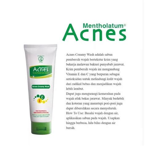 Jual Acnes Creamy Wash 100 Gr Shopee Indonesia