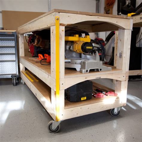 Workbench Plans Tommys Rolling Workbench And Miter Saw Station