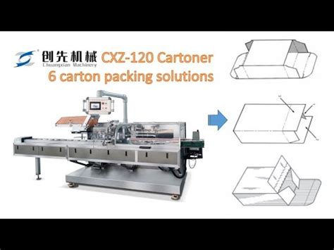 Automatic Cartoning Pack Machine For Three Carton Types Cartons Min