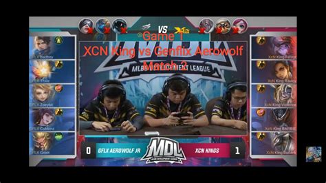 Game 1 XCN King Vs Genflix Aerowolf Match 2 MDL ID Season 1 Week 3 Day