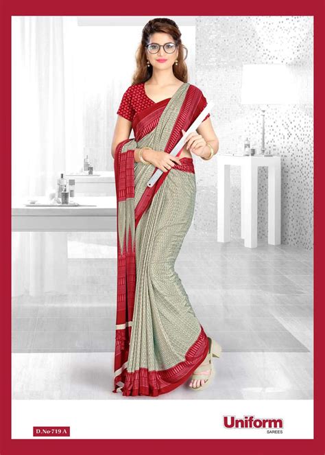 Republic Day Uniform Saree In Crepe Fabric Is Ready Stock At Best Price