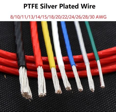 M Ptfe Silver Plated Wire Awg