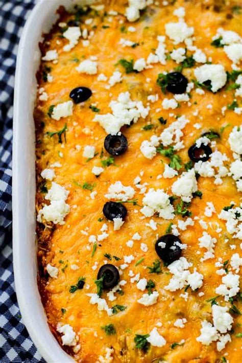 Low Carb Chicken Enchilada Casserole Recipe