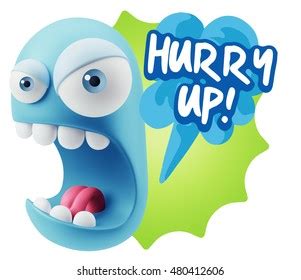 3d Rendering Angry Character Emoji Saying Stock Illustration 480412606 ...