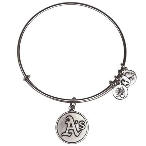 Oakland Athletics Alex and Ani Women's Bracelet - Silver Silver ...