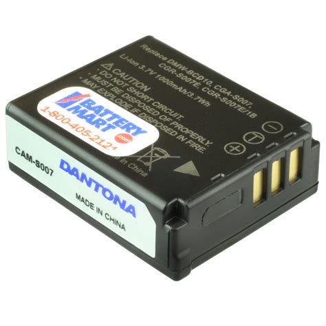 Replacement Panasonic Cga S007 Camera Battery Battery Mart