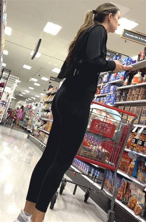 Hot Fit Blonde At Target Yoga Pants Upshot Oc Video Spandex