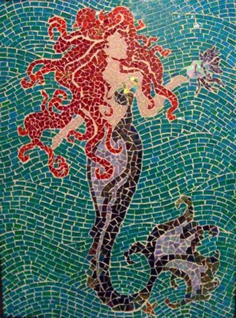 Mosaic Mermaid Mermaid Mosaic Mermaid Art Art