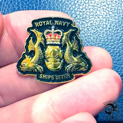 Royal Navy Ships Diver Lapel Pin V2 Divers Ts