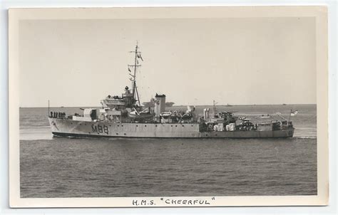 Royal Navy Algerine Class Minesweeper Postcards