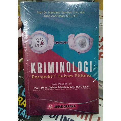 Jual BUKU ORI KRIMINOLOGI PERSPEKTIF HUKUM PIDANA NANDANG SINAR