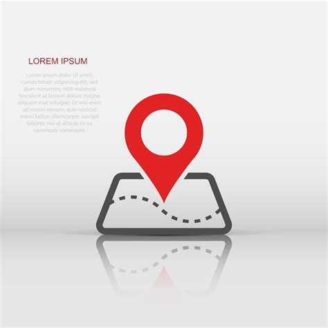 Premium Vector Pin Map Icon In Flat Style Gps Navigation Vector