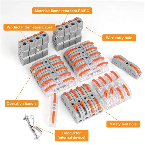 Spl Pa Pc Compact Wire Connector Into Way Cable Connectors