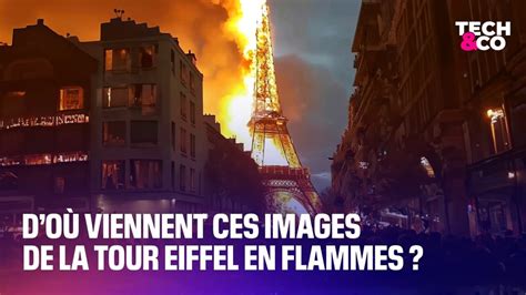 Ces Images De La Tour Eiffel En Flammes Ont Tromp Des Millions D