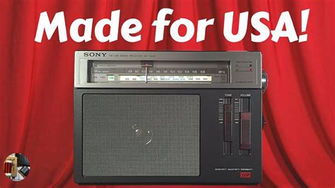 Sony ICF-S5W AM FM Classic Portable Radio Review - YouTube