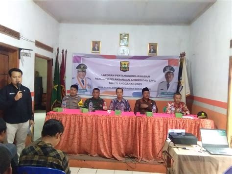 Pemdes Sukalarang Gelar Laporan Pertanggungjawaban Apbdes Dan Lppd