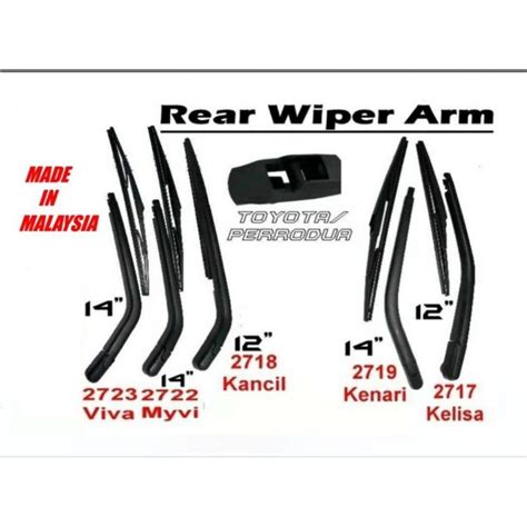 PERODUA REAR WIPER ARM MYVI VIVA KANCIL KELISA KENARI Exora