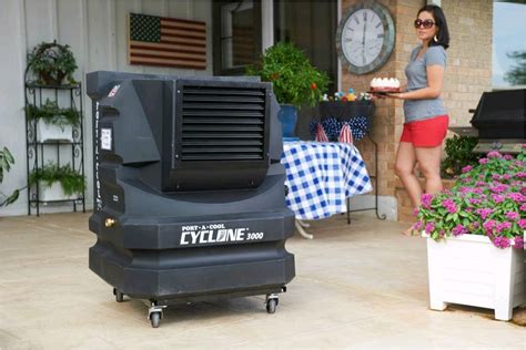 Topselling Mobile Evaporative Cooler Cyclone 3000 Portable