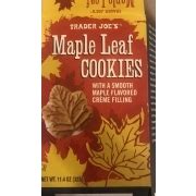 Trader Joe S Cookies Maple Leaf Calories Nutrition Analysis More