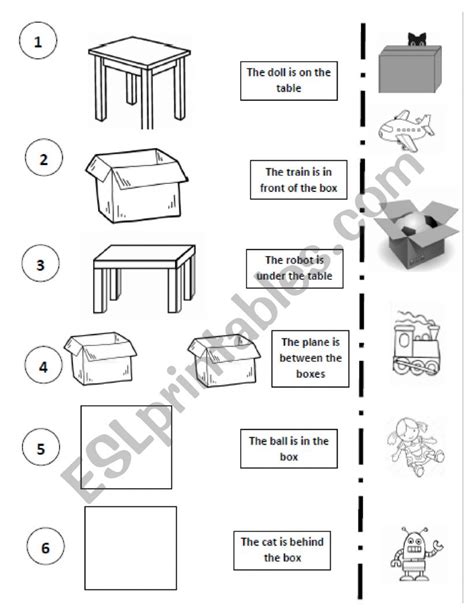 Prepositions Of Place Esl Worksheet By Clare1995