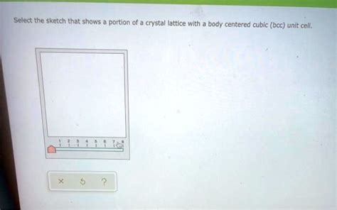 Select The Sketch That Shows Portion Of A Crystal Lattice With Body