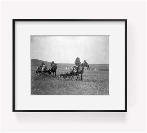 Infinite Photographs Photo Moving Camp Atsina Indians Edward S Curtis November 19 C1908