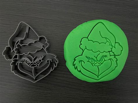 Grinch Christmas Cookie Cutter 3d Printed Etsy