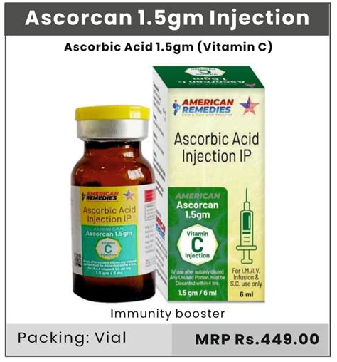 Ascorbic Acid Injection Ip Ml At Rs Piece In Surat Id