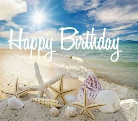 Funny Happy Birthday Card With Beach Theme