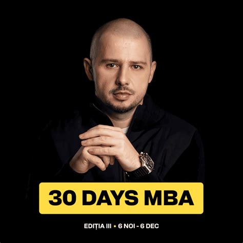 Răzvan Căzănescu susține 30 Days MBA ediția III Între 6 Noiembrie