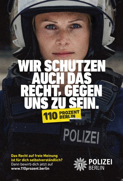 Prozent Berlin Kampagne Der Polizei Berlin Design Tagebuch