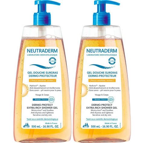 Neutraderm Gel Douche Surgras Dermo Protecteur 2x500 Ml Redcare Pharmacie